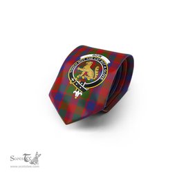 Scottish Gow Tartan Tie with Family Crest Tartan Plaid NeckTie Scottish Plaid Tartan Plaid - ScotsTee - scotstee.com