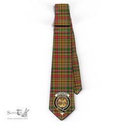 Scottish Drummond of Strathallan Tartan Tie with Family Crest Tartan Plaid NeckTie Scottish Plaid Tartan Plaid - ScotsTee - scotstee.com