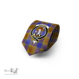 Scottish Balfour Modern Tartan Tie with Family Crest Tartan Plaid NeckTie Scottish Plaid Tartan Plaid - ScotsTee - scotstee.com
