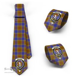 Scottish Balfour Modern Tartan Tie with Family Crest Tartan Plaid NeckTie Scottish Plaid Tartan Plaid - ScotsTee - scotstee.com