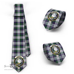 Scottish Campbell of Cawdor Dress Tartan Tie with Family Crest Tartan Plaid NeckTie Scottish Plaid Tartan Plaid - ScotsTee - scotstee.com