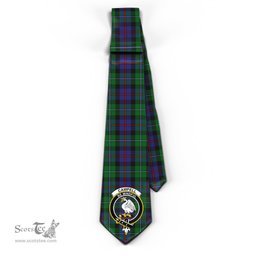 Scottish Campbell of Cawdor Tartan Tie with Family Crest Tartan Plaid NeckTie Scottish Plaid Tartan Plaid - ScotsTee - scotstee.com