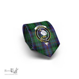 Scottish Campbell of Cawdor Tartan Tie with Family Crest Tartan Plaid NeckTie Scottish Plaid Tartan Plaid - ScotsTee - scotstee.com