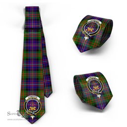 Scottish Cameron of Erracht Modern Tartan Tie with Family Crest Tartan Plaid NeckTie Scottish Plaid Tartan Plaid - ScotsTee - scotstee.com