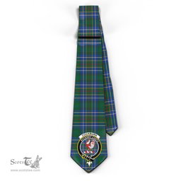 Scottish Cockburn Ancient Tartan Tie with Family Crest Tartan Plaid NeckTie Scottish Plaid Tartan Plaid - ScotsTee - scotstee.com
