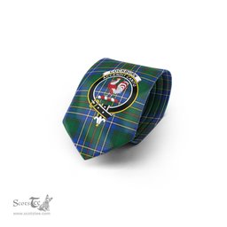 Scottish Cockburn Ancient Tartan Tie with Family Crest Tartan Plaid NeckTie Scottish Plaid Tartan Plaid - ScotsTee - scotstee.com