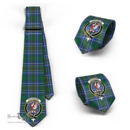 Scottish Cockburn Ancient Tartan Tie with Family Crest Tartan Plaid NeckTie Scottish Plaid Tartan Plaid - ScotsTee - scotstee.com