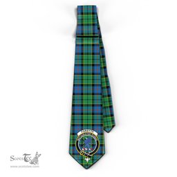Scottish Forsyth Ancient Tartan Tie with Family Crest Tartan Plaid NeckTie Scottish Plaid Tartan Plaid - ScotsTee - scotstee.com