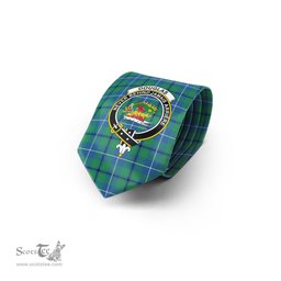 Scottish Douglas Ancient Tartan Tie with Family Crest Tartan Plaid NeckTie Scottish Plaid Tartan Plaid - ScotsTee - scotstee.com