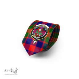 Scottish Gow of Skeoch Tartan Tie with Family Crest Tartan Plaid NeckTie Scottish Plaid Tartan Plaid - ScotsTee - scotstee.com