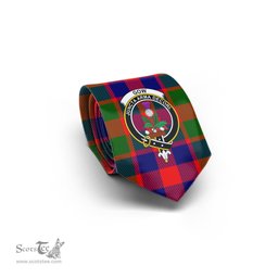 Scottish Gow of Skeoch Tartan Tie with Family Crest Tartan Plaid NeckTie Scottish Plaid Tartan Plaid - ScotsTee - scotstee.com