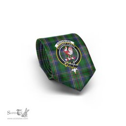 Scottish Cockburn Tartan Tie with Family Crest Tartan Plaid NeckTie Scottish Plaid Tartan Plaid - ScotsTee - scotstee.com