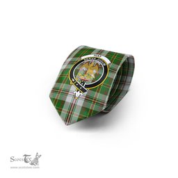 Scottish Hay White Dress Tartan Tie with Family Crest Tartan Plaid NeckTie Scottish Plaid Tartan Plaid - ScotsTee - scotstee.com