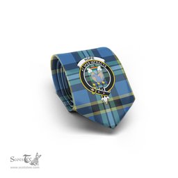 Scottish Hope Ancient Tartan Tie with Family Crest Tartan Plaid NeckTie Scottish Plaid Tartan Plaid - ScotsTee - scotstee.com