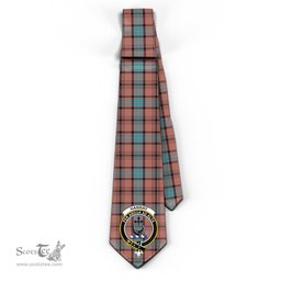 Scottish Hannay Dress Tartan Tie with Family Crest Tartan Plaid NeckTie Scottish Plaid Tartan Plaid - ScotsTee - scotstee.com