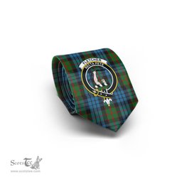 Scottish Fletcher of Dunans Tartan Tie with Family Crest Tartan Plaid NeckTie Scottish Plaid Tartan Plaid - ScotsTee - scotstee.com