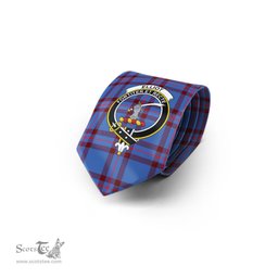 Scottish Elliot Modern Tartan Tie with Family Crest Tartan Plaid NeckTie Scottish Plaid Tartan Plaid - ScotsTee - scotstee.com