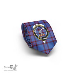Scottish Elliot Modern Tartan Tie with Family Crest Tartan Plaid NeckTie Scottish Plaid Tartan Plaid - ScotsTee - scotstee.com