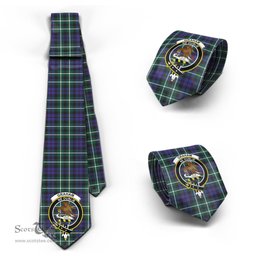 Scottish Graham of Montrose Modern Tartan Tie with Family Crest Tartan Plaid NeckTie Scottish Plaid Tartan Plaid - ScotsTee - scotstee.com