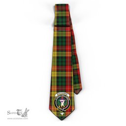 Scottish Buchanan Tartan Tie with Family Crest Tartan Plaid NeckTie Scottish Plaid Tartan Plaid - ScotsTee - scotstee.com