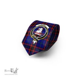Scottish Home Modern Tartan Tie with Family Crest Tartan Plaid NeckTie Scottish Plaid Tartan Plaid - ScotsTee - scotstee.com