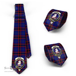 Scottish Home Modern Tartan Tie with Family Crest Tartan Plaid NeckTie Scottish Plaid Tartan Plaid - ScotsTee - scotstee.com