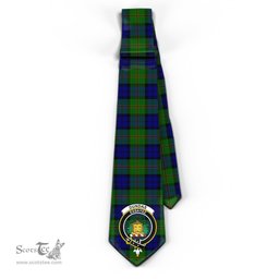 Scottish Dundas Modern Tartan Tie with Family Crest Tartan Plaid NeckTie Scottish Plaid Tartan Plaid - ScotsTee - scotstee.com