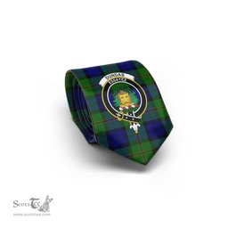 Scottish Dundas Modern Tartan Tie with Family Crest Tartan Plaid NeckTie Scottish Plaid Tartan Plaid - ScotsTee - scotstee.com