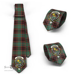 Scottish Buchan Ancient Tartan Tie with Family Crest Tartan Plaid NeckTie Scottish Plaid Tartan Plaid - ScotsTee - scotstee.com