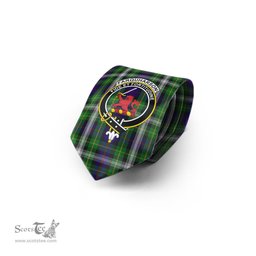 Scottish Farquharson Dress Tartan Tie with Family Crest Tartan Plaid NeckTie Scottish Plaid Tartan Plaid - ScotsTee - scotstee.com