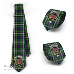 Scottish Farquharson Dress Tartan Tie with Family Crest Tartan Plaid NeckTie Scottish Plaid Tartan Plaid - ScotsTee - scotstee.com