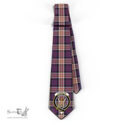 Scottish Carnegie Tartan Tie with Family Crest Tartan Plaid NeckTie Scottish Plaid Tartan Plaid - ScotsTee - scotstee.com