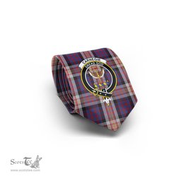Scottish Carnegie Tartan Tie with Family Crest Tartan Plaid NeckTie Scottish Plaid Tartan Plaid - ScotsTee - scotstee.com