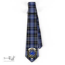 Scottish Clark (Lion) Tartan Tie with Family Crest Tartan Plaid NeckTie Scottish Plaid Tartan Plaid - ScotsTee - scotstee.com