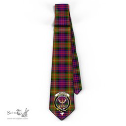 Scottish Carnegie Modern Tartan Tie with Family Crest Tartan Plaid NeckTie Scottish Plaid Tartan Plaid - ScotsTee - scotstee.com