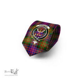 Scottish Carnegie Modern Tartan Tie with Family Crest Tartan Plaid NeckTie Scottish Plaid Tartan Plaid - ScotsTee - scotstee.com