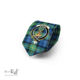 Scottish Gordon Ancient Tartan Tie with Family Crest Tartan Plaid NeckTie Scottish Plaid Tartan Plaid - ScotsTee - scotstee.com