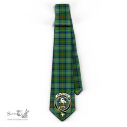 Scottish Cranstoun Tartan Tie with Family Crest Tartan Plaid NeckTie Scottish Plaid Tartan Plaid - ScotsTee - scotstee.com