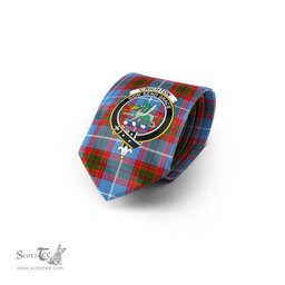 Scottish Crichton Tartan Tie with Family Crest Tartan Plaid NeckTie Scottish Plaid Tartan Plaid - ScotsTee - scotstee.com