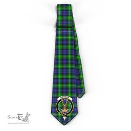 Scottish Gordon Modern Tartan Tie with Family Crest Tartan Plaid NeckTie Scottish Plaid Tartan Plaid - ScotsTee - scotstee.com