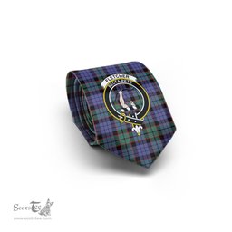 Scottish Fletcher Modern Tartan Tie with Family Crest Tartan Plaid NeckTie Scottish Plaid Tartan Plaid - ScotsTee - scotstee.com