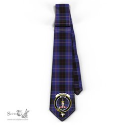 Scottish Dunlop Tartan Tie with Family Crest Tartan Plaid NeckTie Scottish Plaid Tartan Plaid - ScotsTee - scotstee.com