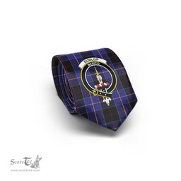 Scottish Dunlop Tartan Tie with Family Crest Tartan Plaid NeckTie Scottish Plaid Tartan Plaid - ScotsTee - scotstee.com