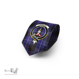 Scottish Dunlop Tartan Tie with Family Crest Tartan Plaid NeckTie Scottish Plaid Tartan Plaid - ScotsTee - scotstee.com