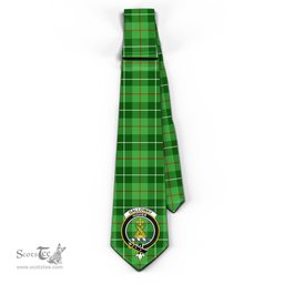 Scottish Galloway Tartan Tie with Family Crest Tartan Plaid NeckTie Scottish Plaid Tartan Plaid - ScotsTee - scotstee.com