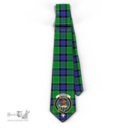 Scottish Graham of Menteith Modern Tartan Tie with Family Crest Tartan Plaid NeckTie Scottish Plaid Tartan Plaid - ScotsTee - scotstee.com