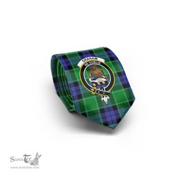 Scottish Graham of Menteith Modern Tartan Tie with Family Crest Tartan Plaid NeckTie Scottish Plaid Tartan Plaid - ScotsTee - scotstee.com