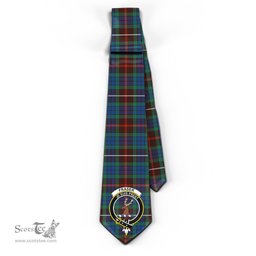 Scottish Fraser Hunting Ancient Tartan Tie with Family Crest Tartan Plaid NeckTie Scottish Plaid Tartan Plaid - ScotsTee - scotstee.com
