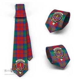 Scottish Auchinleck Tartan Tie with Family Crest Tartan Plaid NeckTie Scottish Plaid Tartan Plaid - ScotsTee - scotstee.com