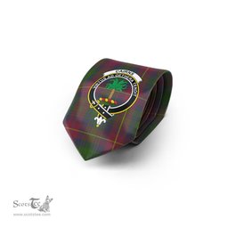 Scottish Cairns Tartan Tie with Family Crest Tartan Plaid NeckTie Scottish Plaid Tartan Plaid - ScotsTee - scotstee.com